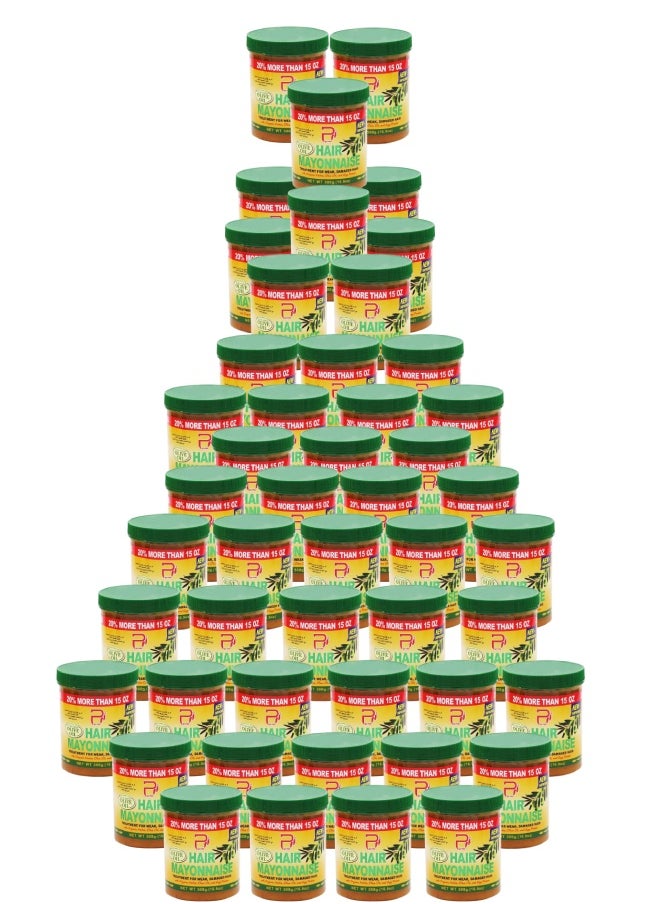 PYRON 49 Pieces Hair Mayonnaise Treatment for Weak & Damaged Hair with Olive Oil 500grams  - Image 1