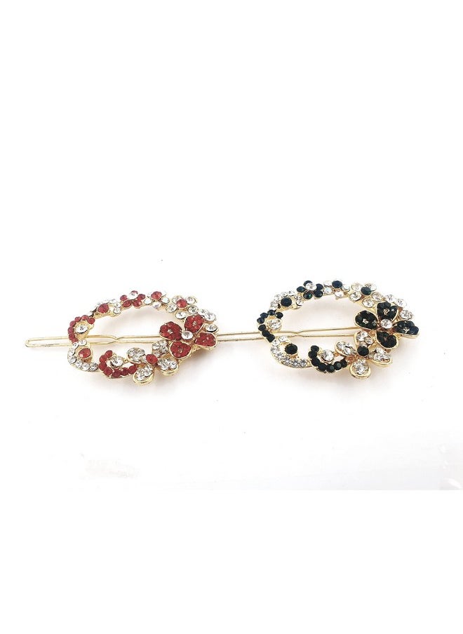 DHAVESAI - Dhavesai m.c.f multi design hair clips,hair accessories for girls and women small size pack of 2 (multi colour and design as per availability) - Image 1
