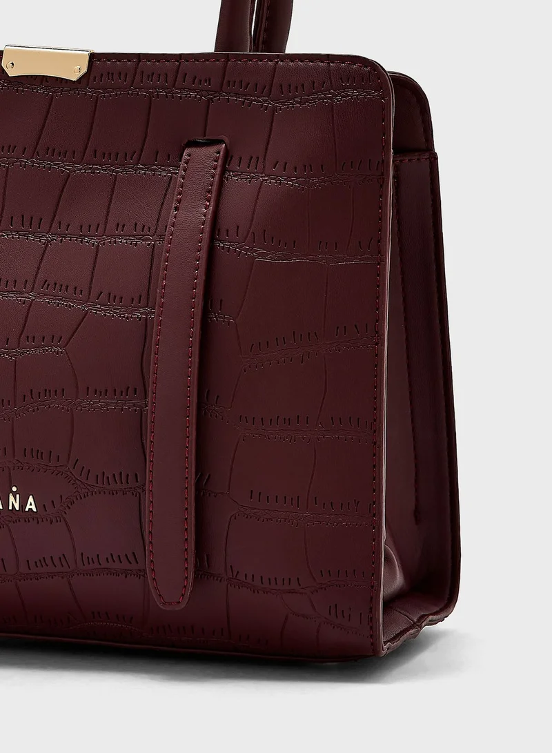 Khizana Croc Tote Handbag