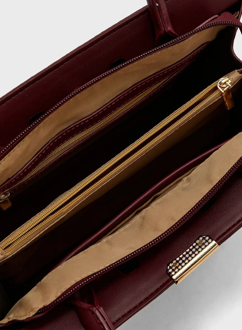 Khizana Croc Tote Handbag