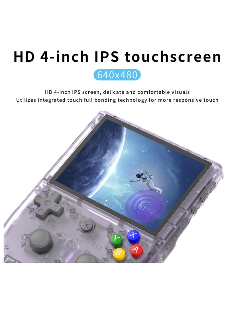 ANBERNIC  - RG405V Retro Video Handheld Game Console Android 12 System 4 inch IPS Touch Screen Game Player Built-in 128G TF Card 3154 Classic Games 5500 mAh Battery Compatible with Bluetooth and WiFi - Image 1