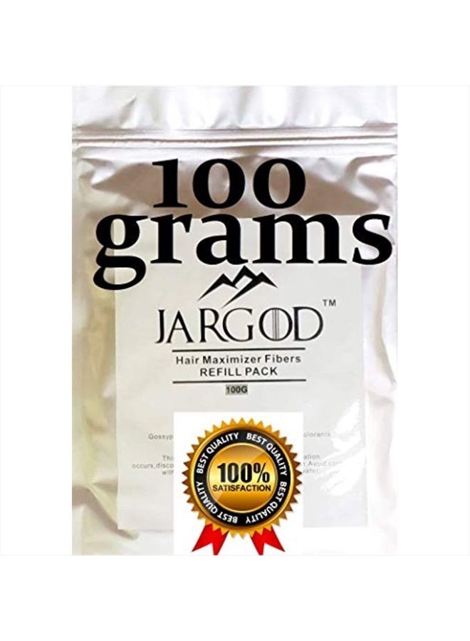 JARGOD 100 Gram Hair Building Fibers - Refill Your Existing Fiber Bottle - Hair Filler Fibers - Hair Loss Concealer For Thinning Hair by JARGOD (Black) - Image 2