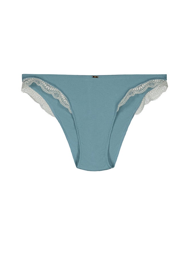 women'secret Classic cotton and blue lace panties - Image 5