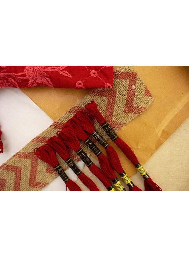 UMC STAG 12 Pieces Red 47/321 Premium Embroidery Thread | 100% Egyptian Cotton Premium Skeins | Cross Stitch Embroidery Floss | Oeko TEX Certified Stranded Cotton (Red) - Image 4