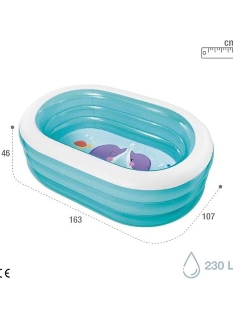 INTEX Oval Whale Fun Pool Asssorted Model 163*107*46cm  - Image 4