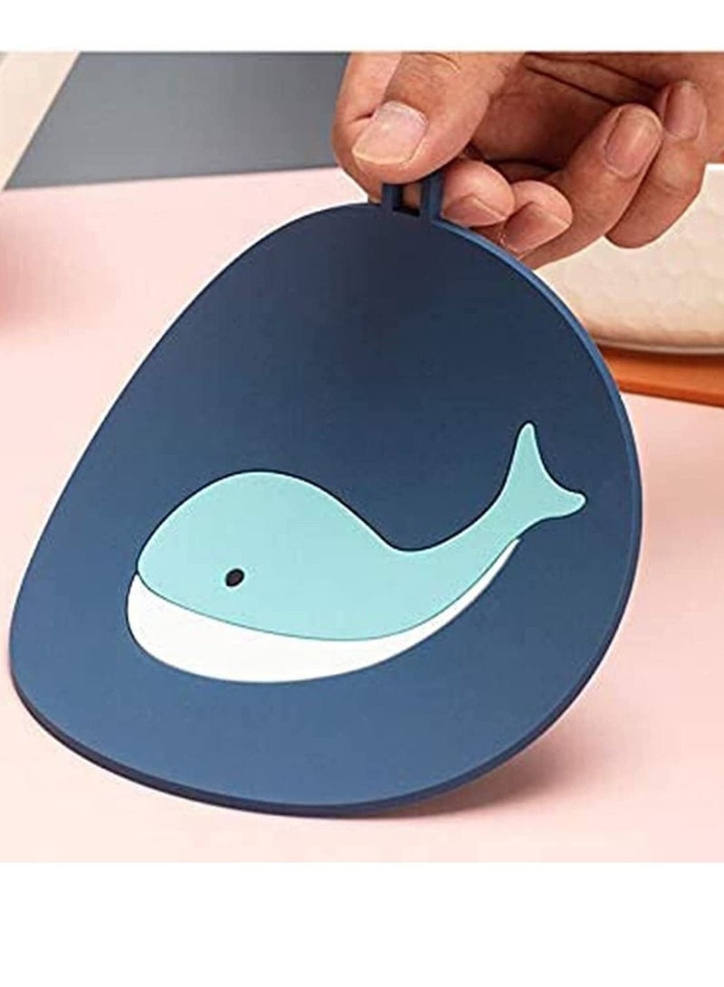 Captaintech Coasters, Heat Resistant Non-Slip Placemats Multifunction Kitchen Tool for Bowl Mats, Dish Mats, Easy Clean Silicone Multi-Use Hot Pads, Protect Desktop from Damage, 6 Pcs - Image 2