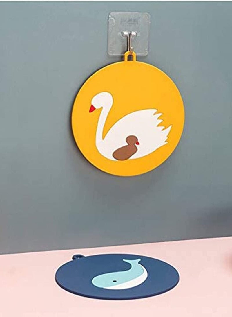 Captaintech Coasters, Heat Resistant Non-Slip Placemats Multifunction Kitchen Tool for Bowl Mats, Dish Mats, Easy Clean Silicone Multi-Use Hot Pads, Protect Desktop from Damage, 6 Pcs - Image 4