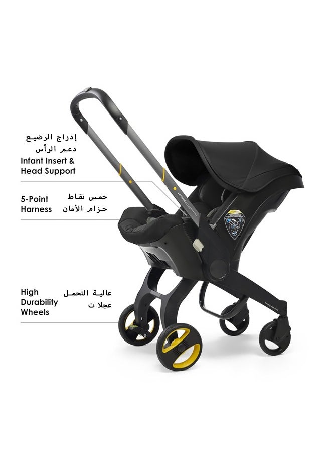 Arabest 4-In-1 Baby Travel System Stroller And Car Seat Combo - Two-Way Stroller, Carrier, Rocking Chair And Car Seat For Babies 2kg To 16kg, Black  - Image 4