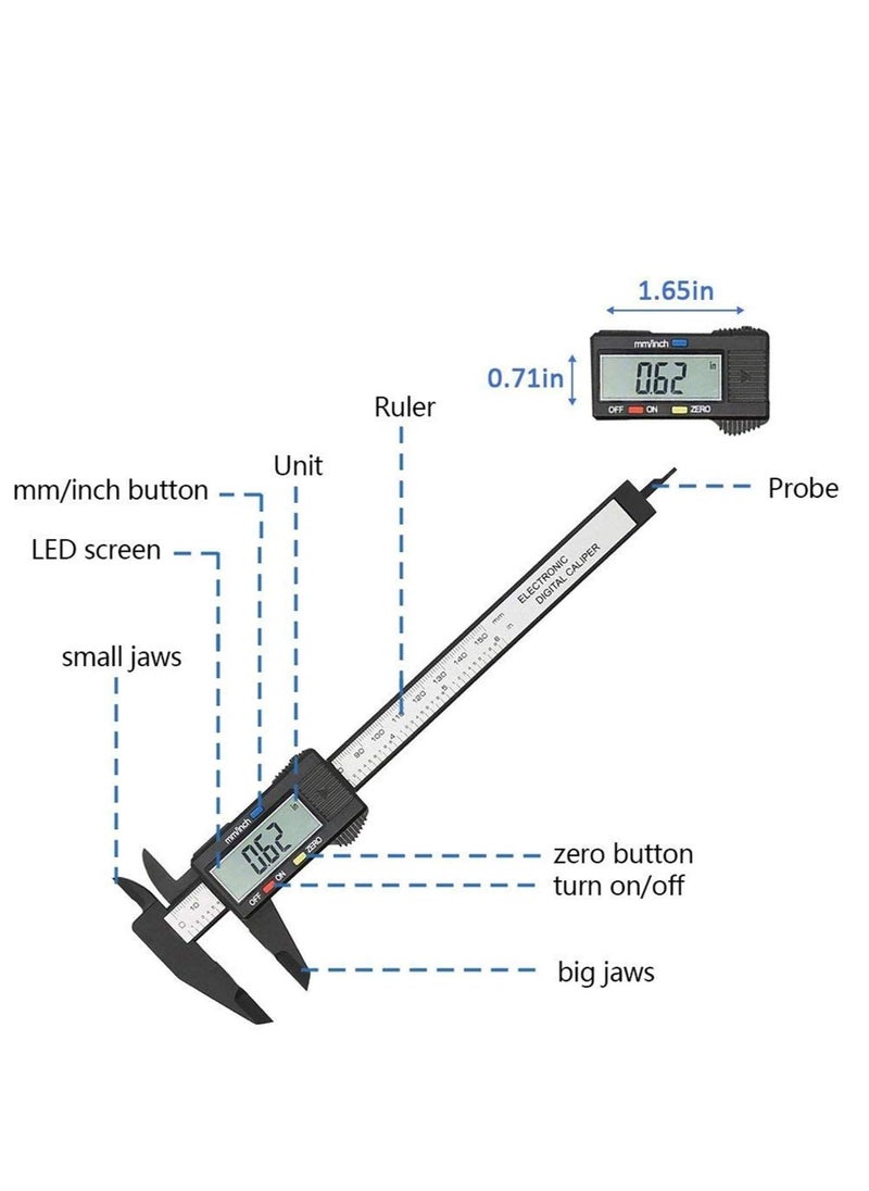 ABBASALI Caliper Electronic Digital LCD Screen Micrometer Ruler Measuring Tool  - Image 2