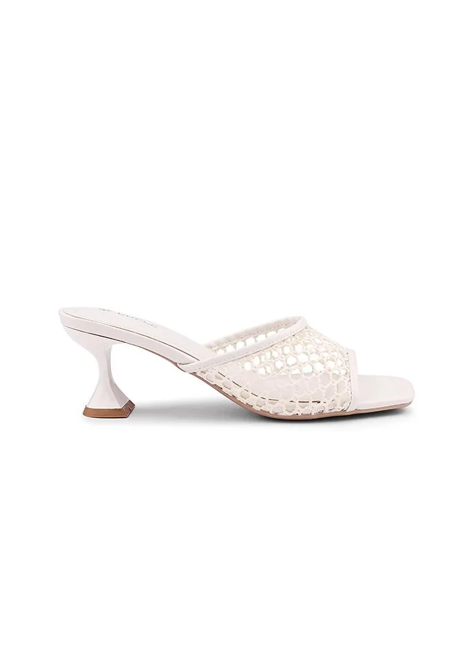 كابلي Cuple Woven Strap Heeled Sandals