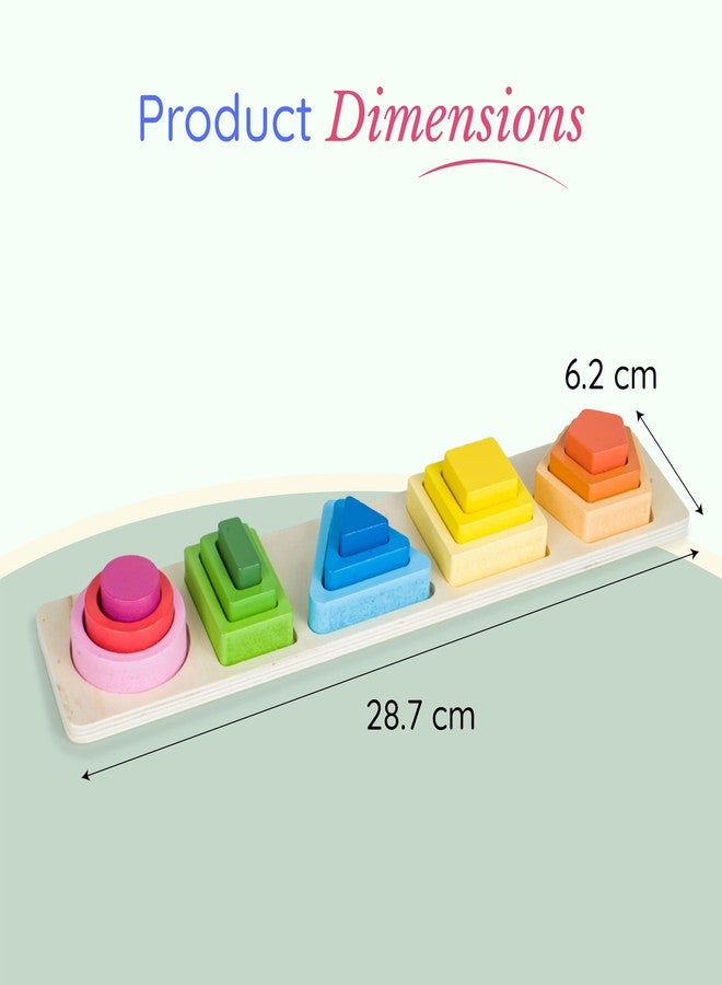 Tinker Box Block Sorting & Stacking Puzzle | Montessori Wooden Shape Sorting Toy for Kids | 15+ Months | Fine Motor Skills & Hand-Eye Coordination | Safe & Durable Educational Toy - Image 3