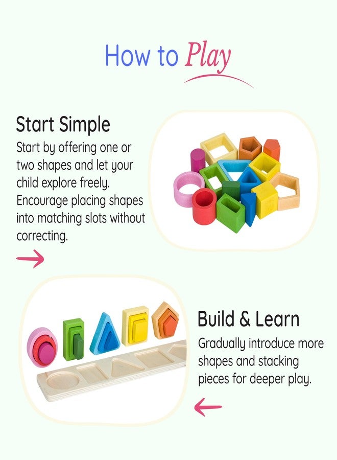 Tinker Box Block Sorting & Stacking Puzzle | Montessori Wooden Shape Sorting Toy for Kids | 15+ Months | Fine Motor Skills & Hand-Eye Coordination | Safe & Durable Educational Toy - Image 2