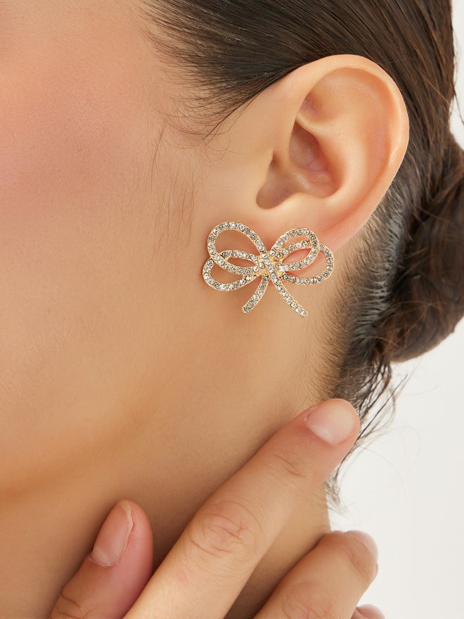 Styli Styli Embellished Ribbon Earrings  - Image 2