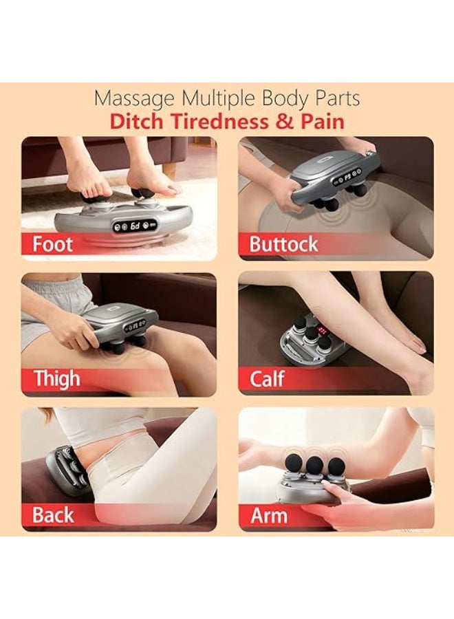 English: Jolierbi Deep Tissue Massage Gun - Professional Muscle Massager with 6 Heads, 9 Levels & 9 Modes - Percussion Body Relaxation for Back, Neck & Legs - Perfect Gift for Men & Women - Image 3