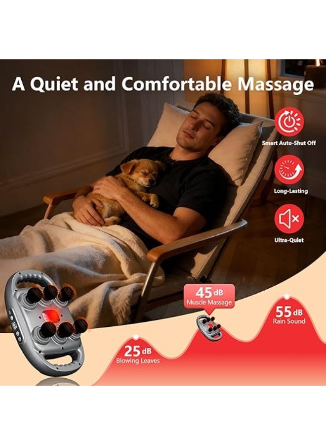 English: Jolierbi Deep Tissue Massage Gun - Professional Muscle Massager with 6 Heads, 9 Levels & 9 Modes - Percussion Body Relaxation for Back, Neck & Legs - Perfect Gift for Men & Women - Image 2