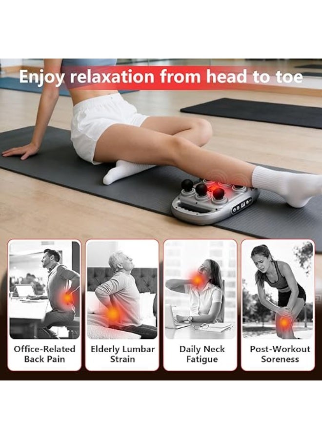 English: Jolierbi Deep Tissue Massage Gun - Professional Muscle Massager with 6 Heads, 9 Levels & 9 Modes - Percussion Body Relaxation for Back, Neck & Legs - Perfect Gift for Men & Women - Image 4