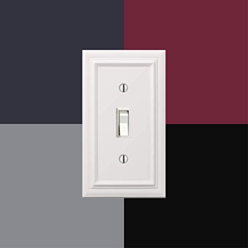 Amerelle 94RRRW Continental Wallplate, 3 Rocker, Cast Metal, White, 1-Pack - Image 4
