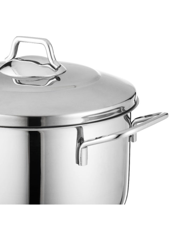 TKM Turkish 18/10 stainless steel cookware set with high quality stainless steel lid, consisting of 9 pieces (20 cm pot - 22 cm pot - 24 cm pot - 26 cm pot) + 24 pans - Image 4