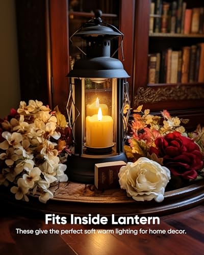 Homemory 2" x 2" Timer Remote Control Flickering Flameless Votive Candles, Realistic Battery Operated, 6Pack 3D Wick Electric Fake for Christmas, Wedding, Home Decorations - Image 5