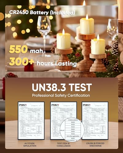 Homemory 2" x 2" Timer Remote Control Flickering Flameless Votive Candles, Realistic Battery Operated, 6Pack 3D Wick Electric Fake for Christmas, Wedding, Home Decorations - Image 2
