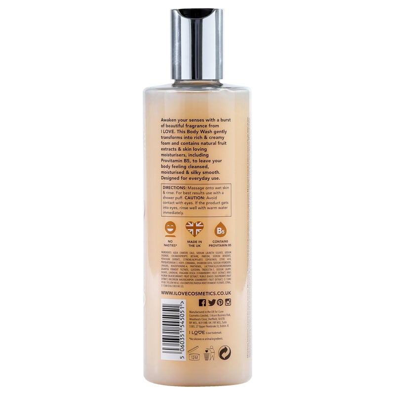 I LOVE Vanilla Milk Scented Body Wash - Moisturizing Body Wash and Foaming Bubble Bath - Vanilla and Amber Fragrance - 12.7 oz - Image 4