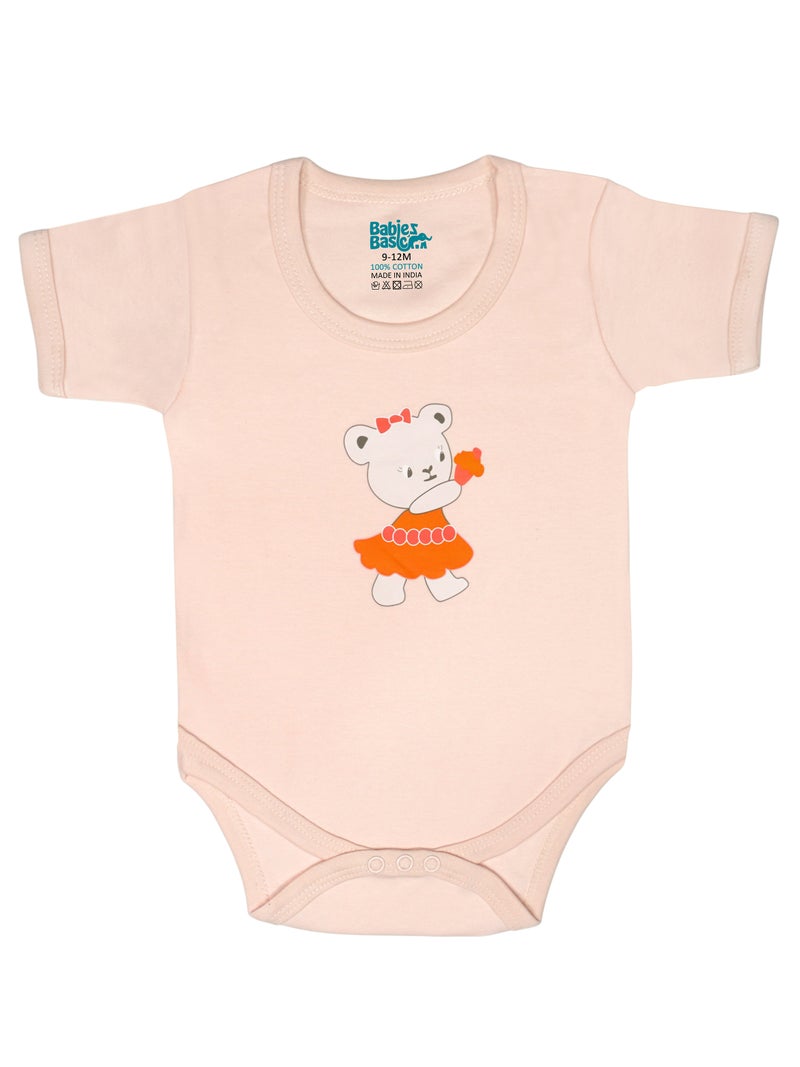 بابيز_بيسك بيبيز بيسك مجموعة هدايا مكونة من 5 قطع قطنية 100٪ للجنسين تشمل السالوبيت ، والرمبر ، والقفازات ، والقبعة ، والبيجامة/البذلة. - Image 3