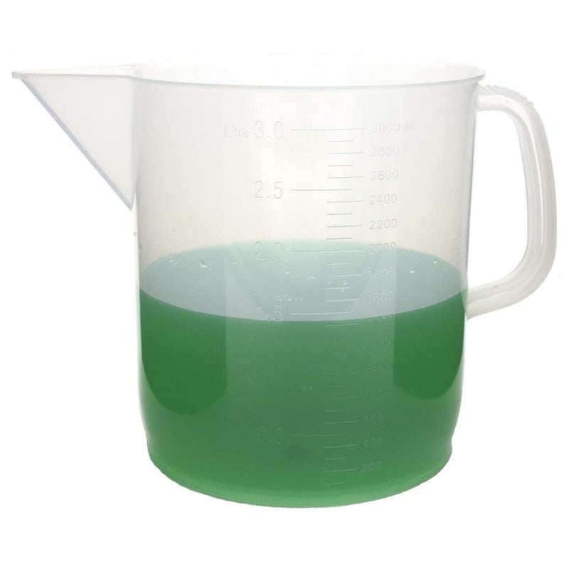 AANIJLAB Measuring Jug 3000 ml for Measuring Liquids Plastic Polypropylene Made Transparent for Home Laboratory and School use 3 LTR Pack of 1 - Image 5