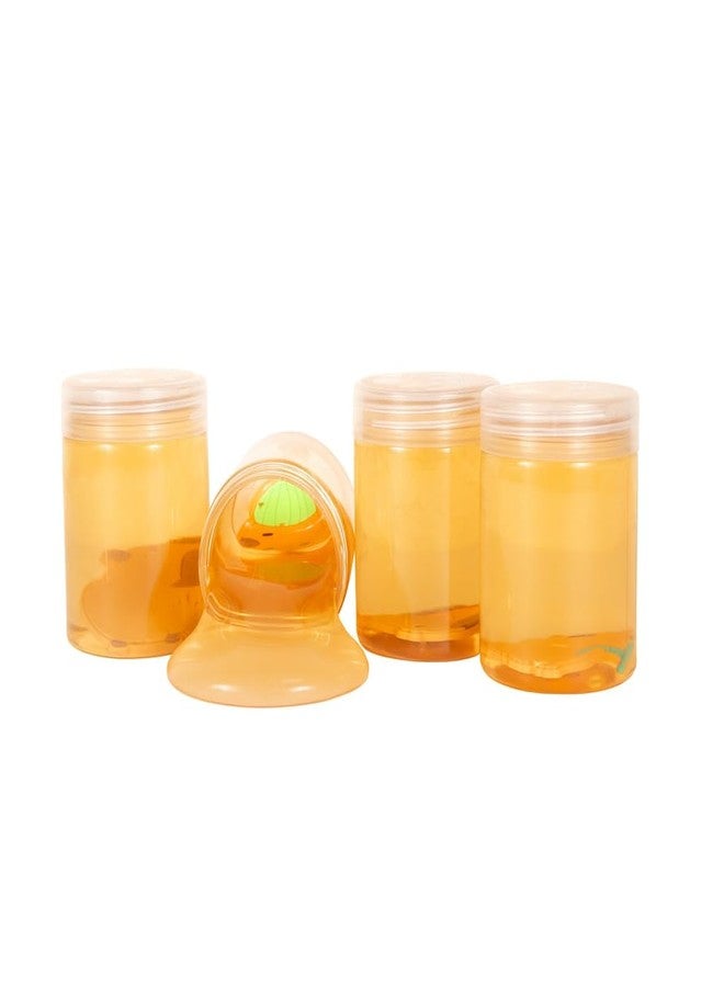 ZESTO سلايم زيستو (عبوة من 4) بتصميم حيوان الكابيبارا، متعدد الألوان ومعطر، مع ألعاب داخل البرطمان | طقم اصنعه بنفسك للأولاد والبنات والأطفال من 3 إلى 10 سنوات (500 غرام) | هدية عيد ميلاد للأطفال | لعبة ناعمة مطاطية - كابيبارا - Image 4