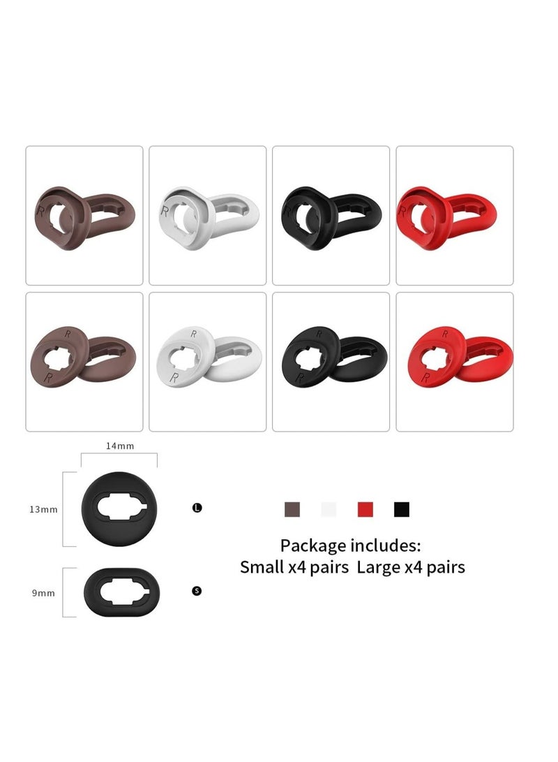 Ear Tips for Galaxy Buds Live [8 Pairs] Silicone Covers Eartips Accessories Compatible with Samsung Galaxy Bud Live Anti-Slip Ear Tip Cover Wing - Image 2