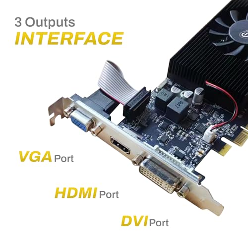 EVM GeForce GT740 Graphics Card GPU | 4GB DDR3 | 128-Bit | PCIe 3.0 | HDMI VGA DVI | 993MHz Clock | Full HD | Heat Sink Fan Cooling | Desktop Compatible | High Performance | 3 Year Warranty(EVM-GT740) - Image 3