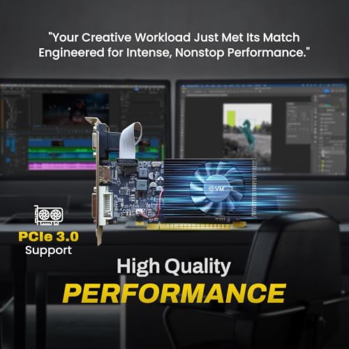 EVM GeForce GT740 Graphics Card GPU | 4GB DDR3 | 128-Bit | PCIe 3.0 | HDMI VGA DVI | 993MHz Clock | Full HD | Heat Sink Fan Cooling | Desktop Compatible | High Performance | 3 Year Warranty(EVM-GT740) - Image 5