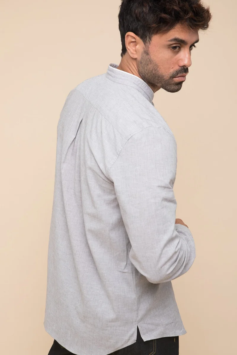 Lyoum Mao Shirt Grey
