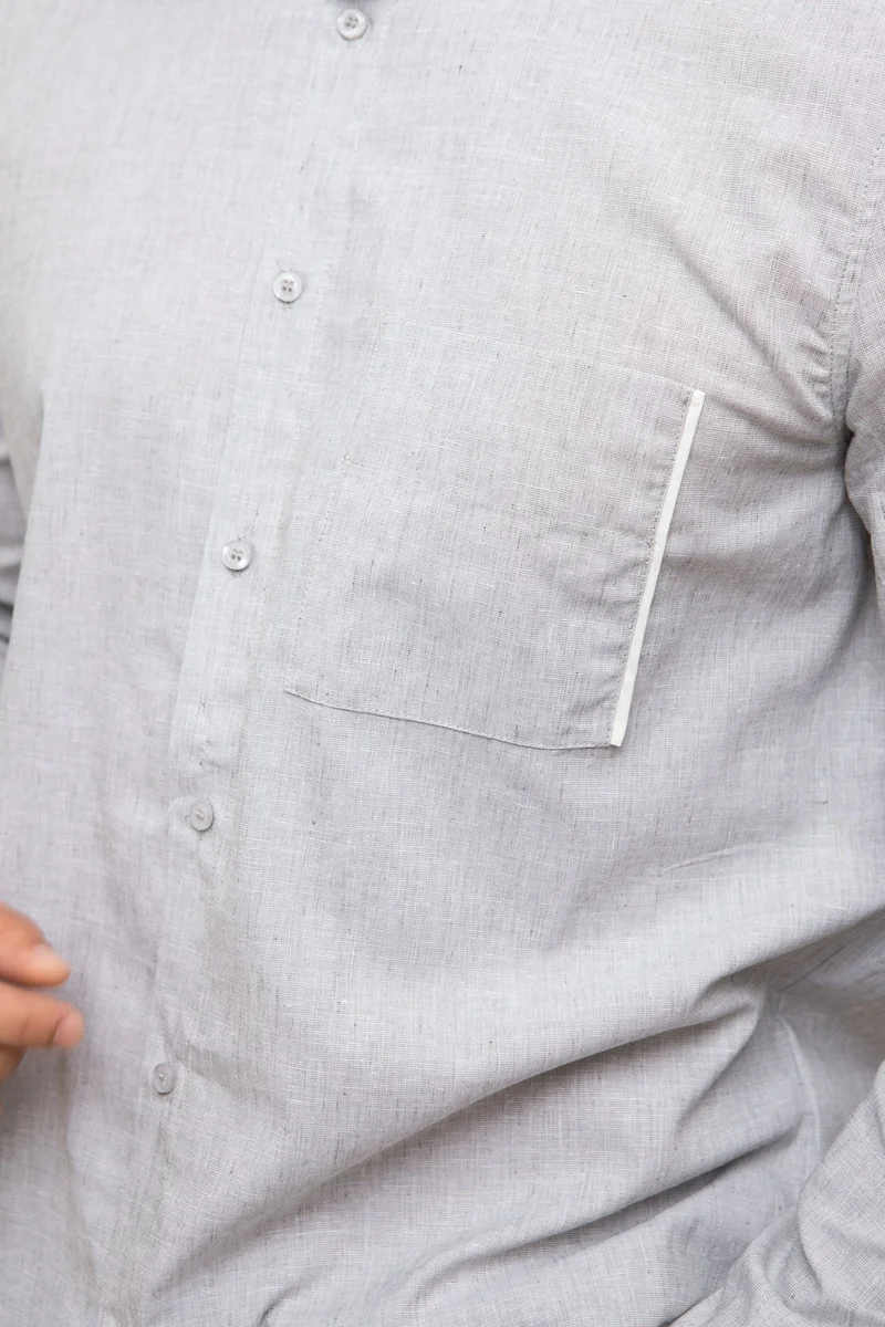 Lyoum Mao Shirt Grey