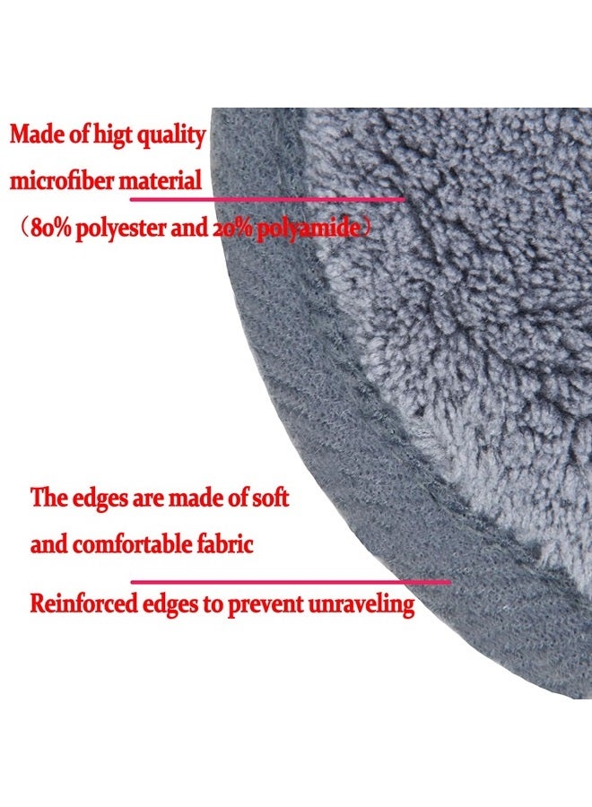 BloomSesame Reusable Makeup Remover Pads 16 Pack Microfiber Cleansing Facial Rounds Wipes Face, Eyes, Lips（3.5inch, grey） - Image 4