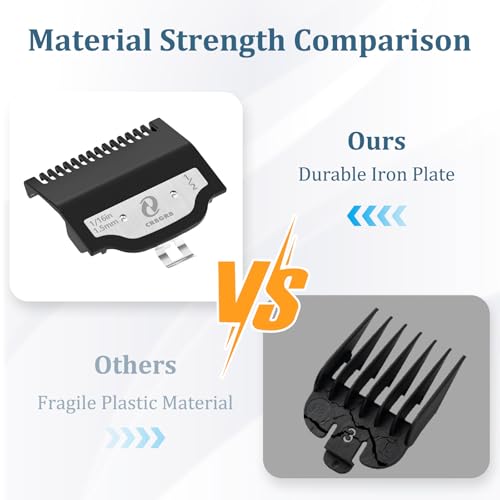 CR8GR8 Clipper Guards Set, Compatible with Wahl Hair Clippers, Guard Number: #1/2, #1, #1 1/2, #2 (Length: 1/16", 1/8", 3/16", 1/4") - Image 4