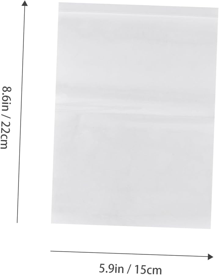 100 Pcs Plastic Reclosable Zipper Bags For Food Storage Organization And Shipping - Image 3