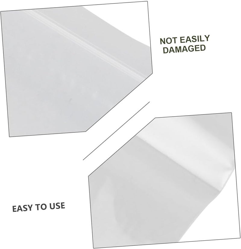 100 Pcs Plastic Reclosable Zipper Bags For Food Storage Organization And Shipping - Image 5