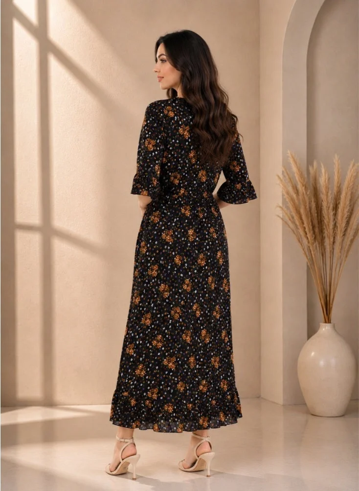 NinEx Midi dress For Women Floral Print