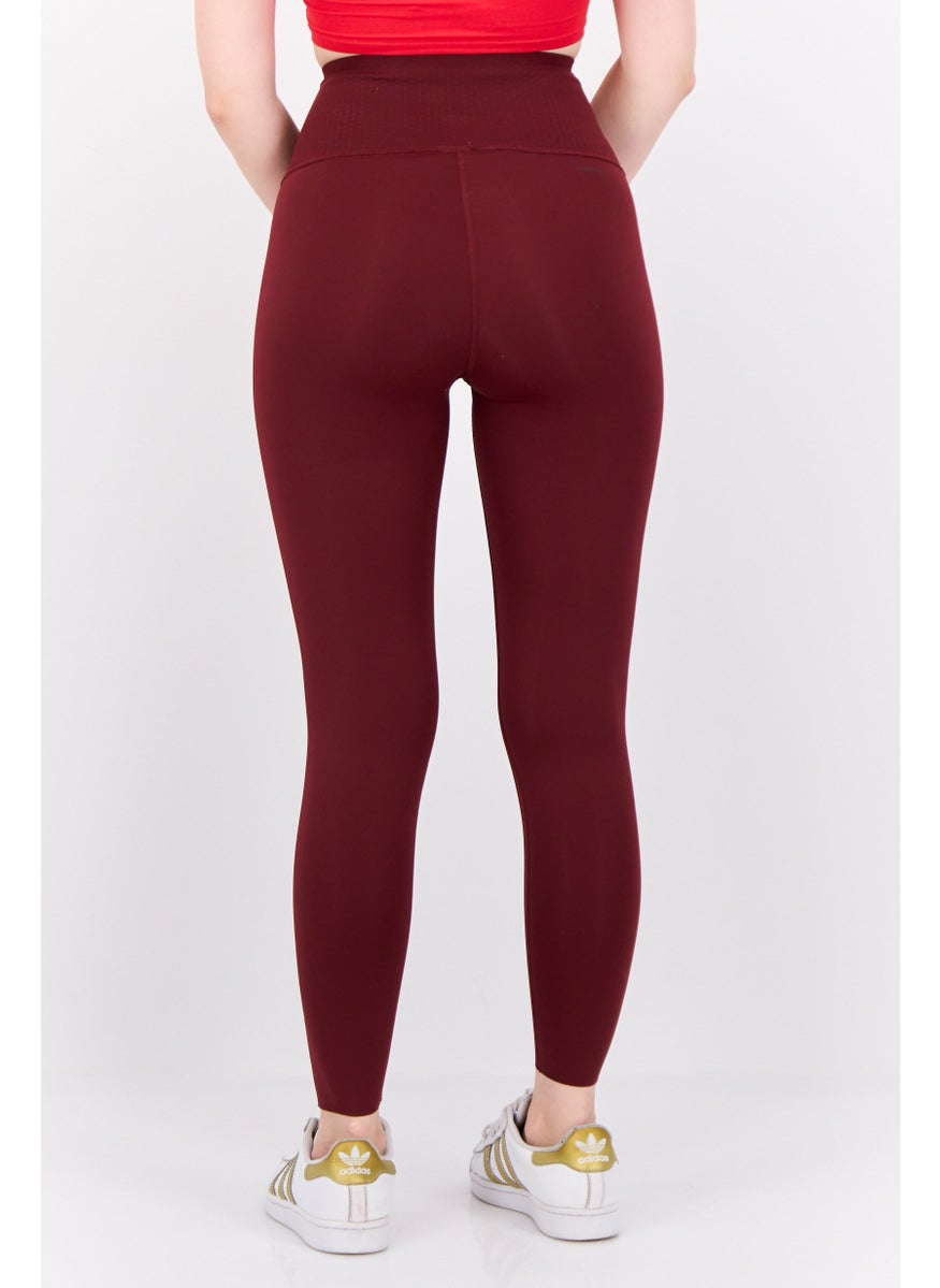 Adidas Women Tight Fit Brand Logo  Training Leggings, Brown  - Image 3