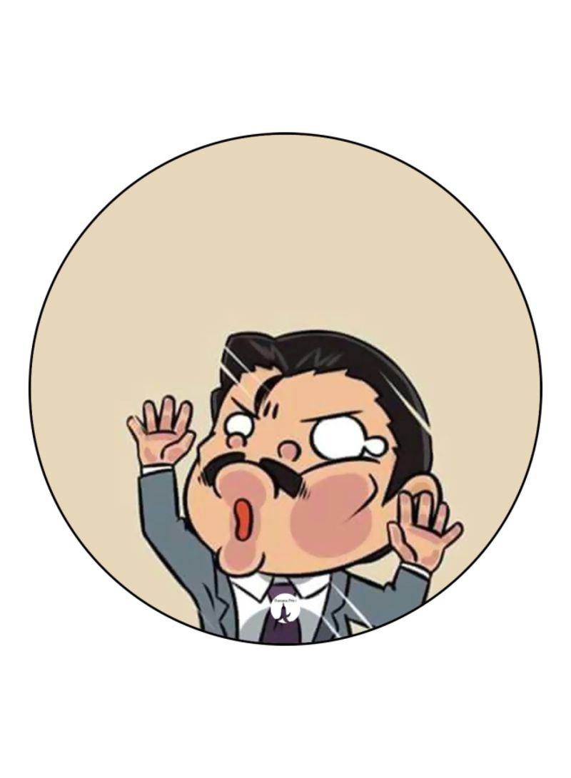 RKN The Anime Detective Conan Printed Mousepad Beige/Black