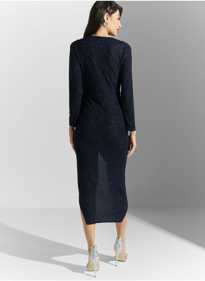 Ella Limited Edition Ruched Shimmer Dress  - Image 2
