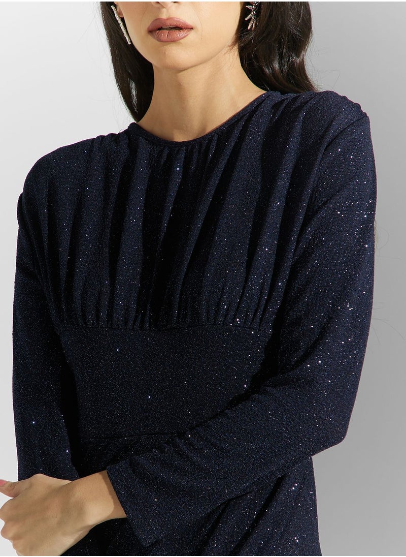 Ella Limited Edition Ruched Shimmer Dress  - Image 3