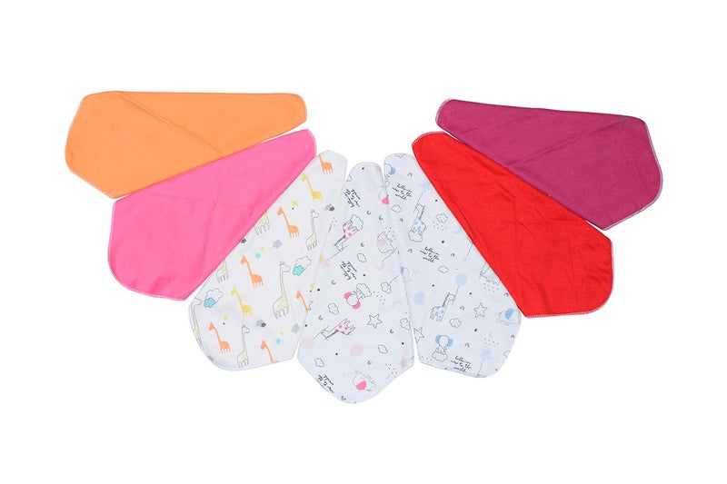 Billy Bum Washcloth for New Born 100% Hosiery Cotton/Reusable Extra Soft Face Towels washcloth for Babies (7 pieces) Color may vary (Pack of 1) - Image 4