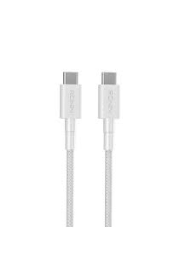 سيندم كابل شحن سريع مضفر من SENDEM Type-C إلى Type-C بقوة 66 واط - شاحن متين وعالي السرعة للهواتف الذكية والأجهزة اللوحية وأجهزة الكمبيوتر المحمولة - Image 3