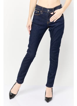 ESPRIT Women Skinny Fit Washed Stretchable Jeans, Navy  - Image 1