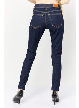 ESPRIT Women Skinny Fit Washed Stretchable Jeans, Navy  - Image 4