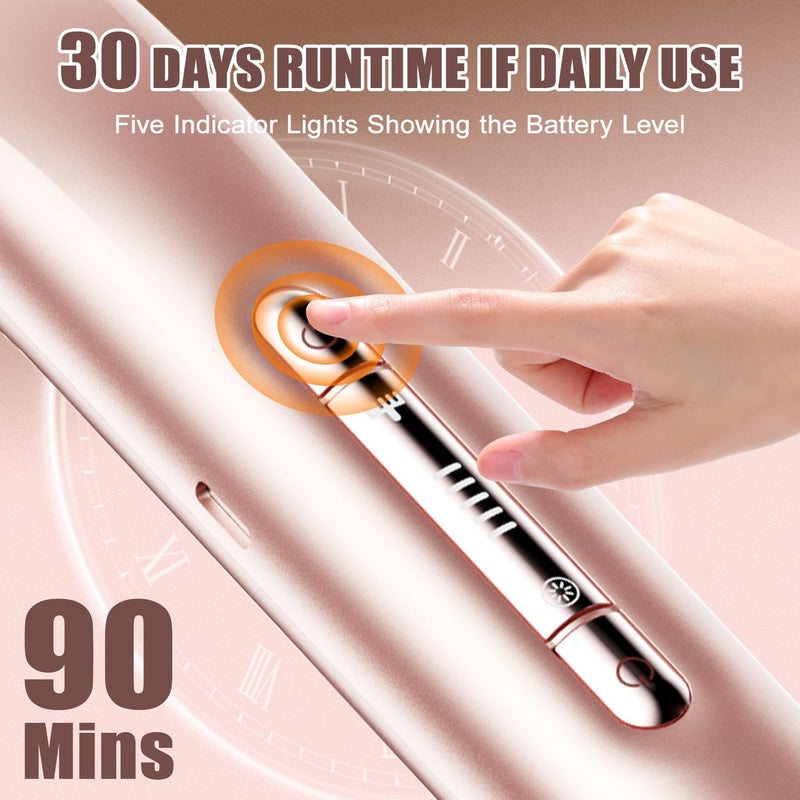 2 in 1 Dual Head Bikini Trimmer for Women, Electric Hair Shaver Razors, Portable Waterproof Body Hair Remover, Ceramic Hypoallergenic Blades Wet/Dry Cordless Lady Hair Removal (Gold) - Image 3