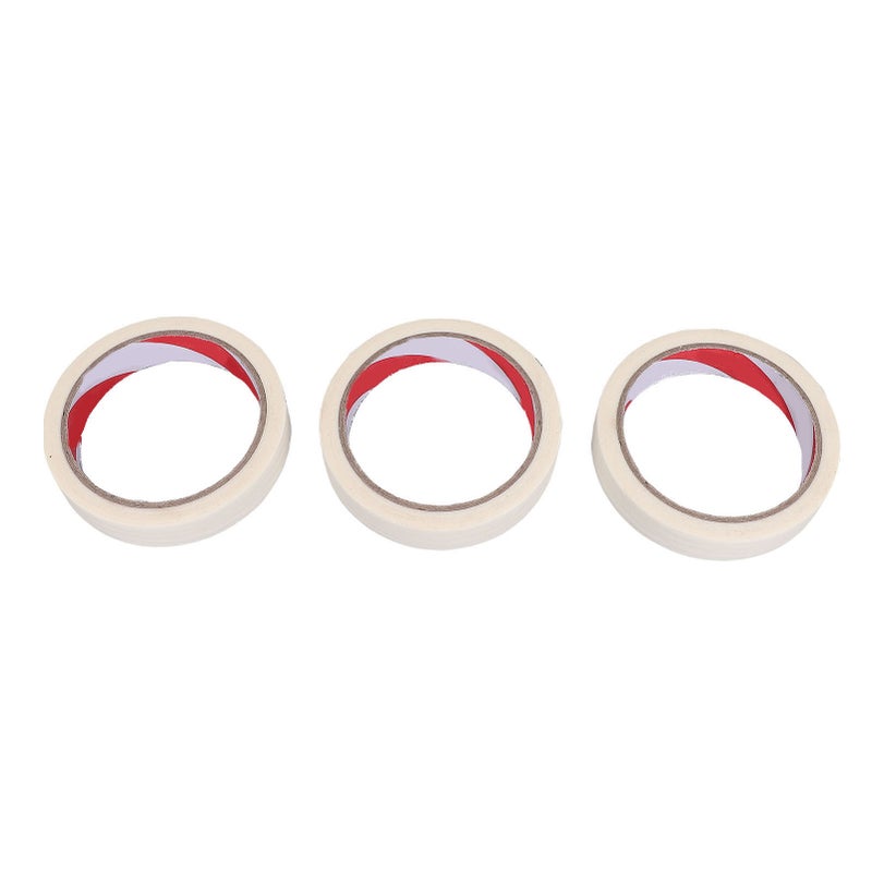 Masking Tape 20mm x 20m White 12 Rolls - Residue Free Peel Off Heatproof Design Automotive Paint Tape for Automotive Painting Home Decoration Craft Making - Image 2