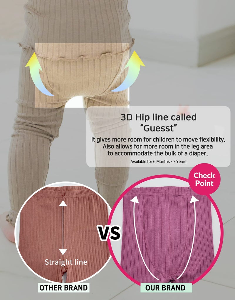 Vaenait baby Vaenait Kids Toddler Long Sleeve Modal Sleepwear Pajamas 2pcs Set Modal Mustard XL - Image 5