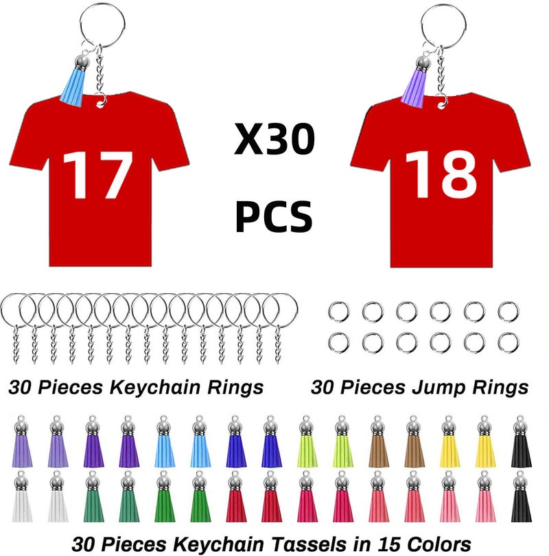 New Sublimation Tassel Blank Density Board Keychain Car Heat Transfer Mdf Key Chain Embryo Pendant Set - Image 1